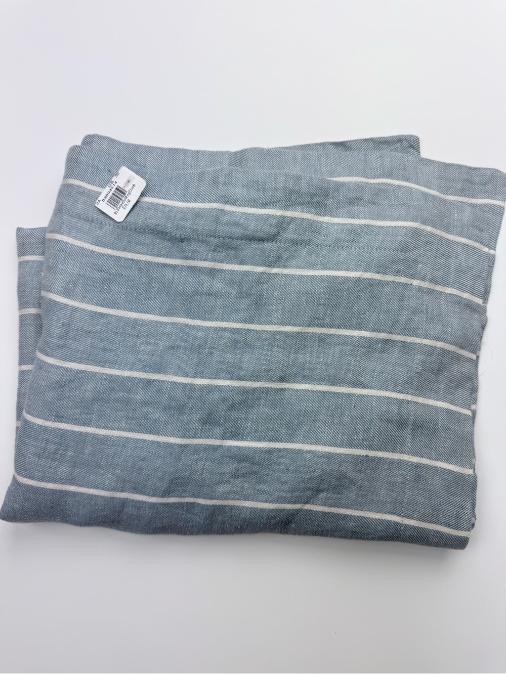 Pottery Barn Belgian Flax Linen Striped King Sham